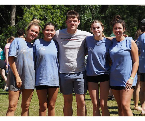 Team picture of students that played oozeball.